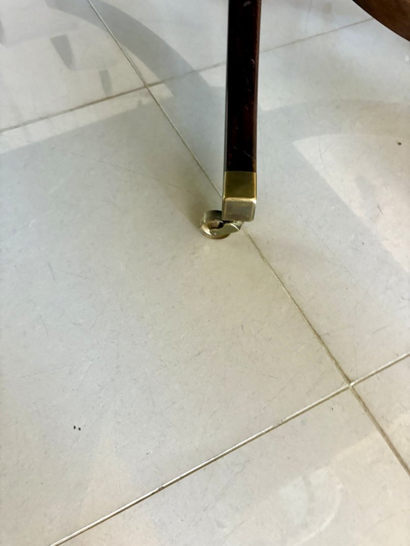 Large Antique Edwardian 18 Seater Superb Quality Figured Mahogany 3 Pilar Dining Table - Image 18